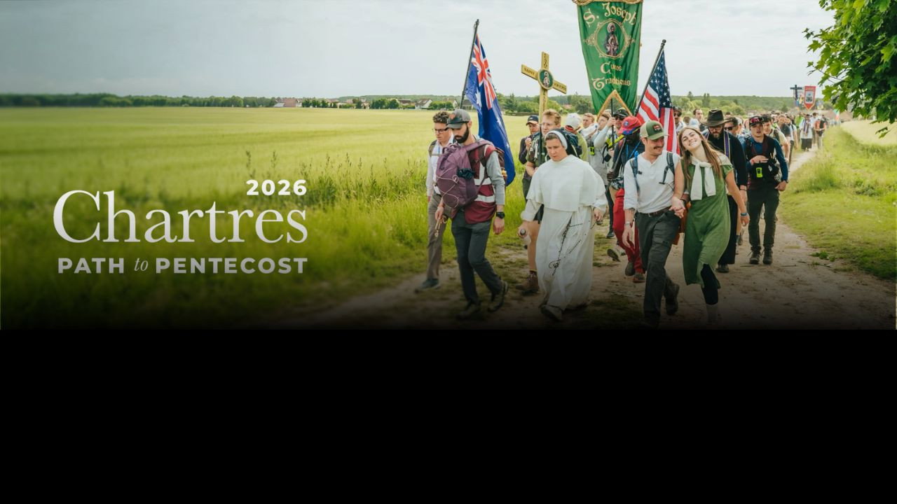 Backdrop for Chartres 2026- Path to Pentecost