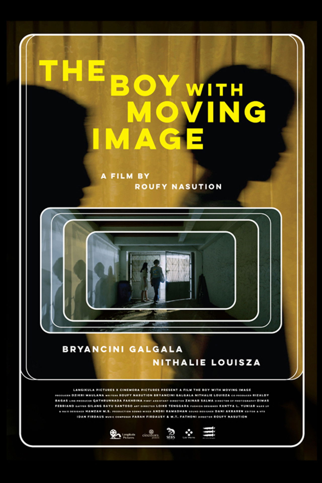 The Boy with Moving Image Backdrop