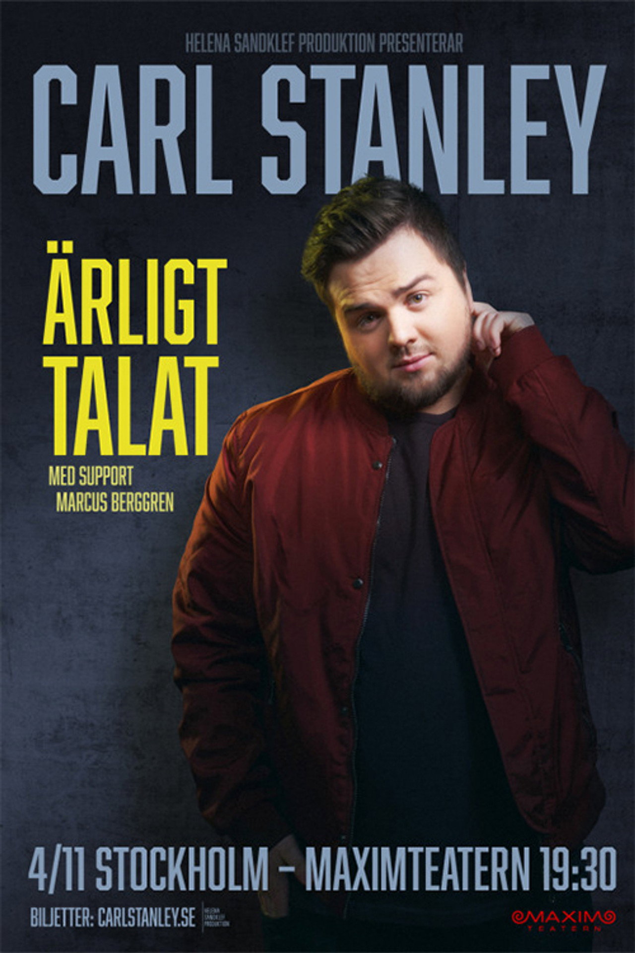 Carl Stanley: Ärligt talat filmaffisch