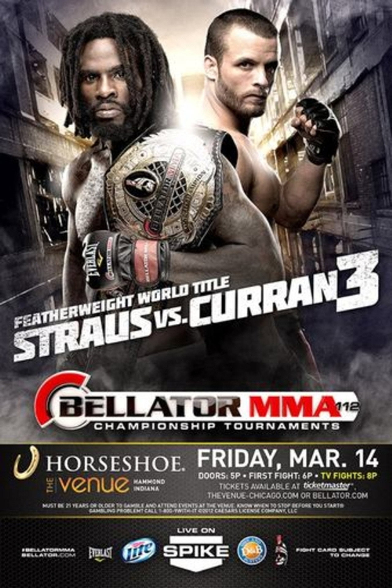 Bellator 112 Backdrop
