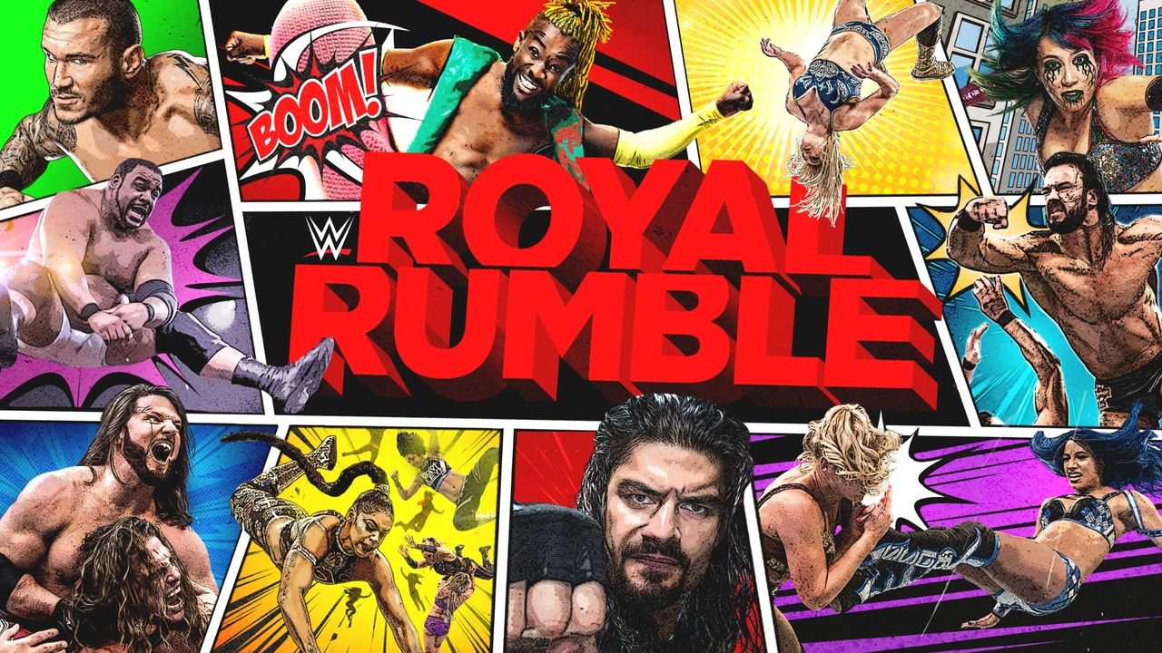 Scen från WWE Royal Rumble 2021