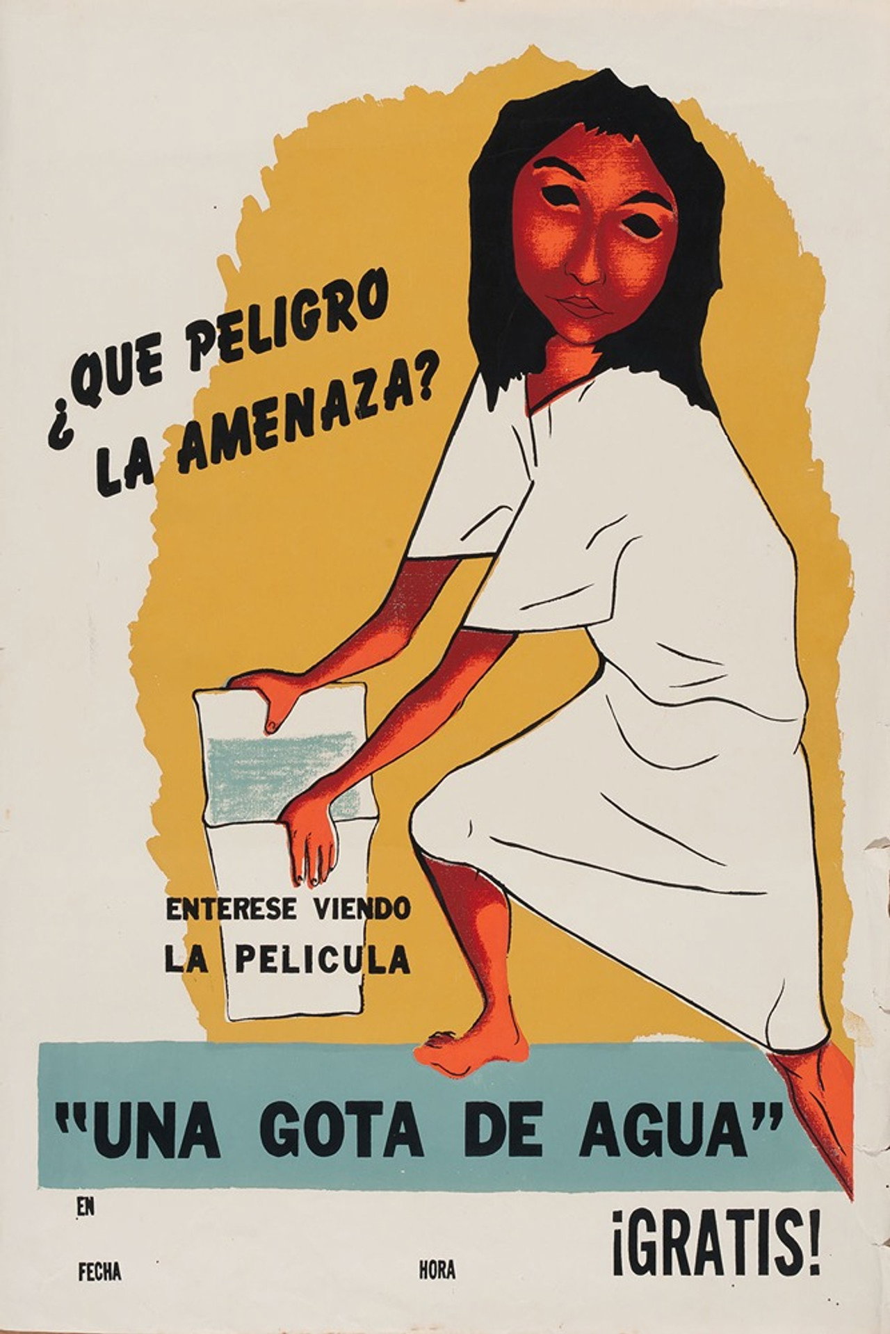 Una gota de agua filmaffisch