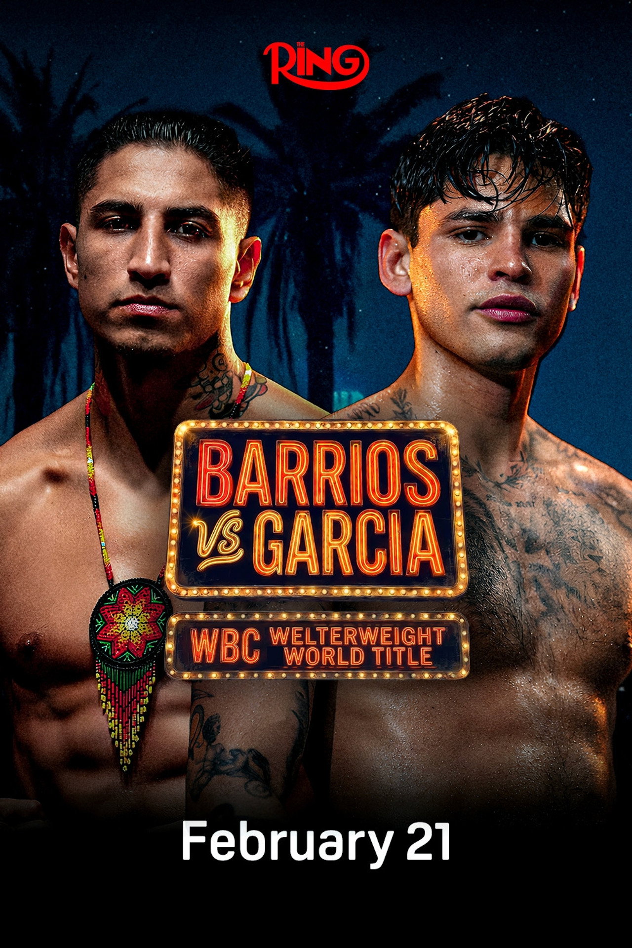 Mario Barrios vs. Ryan Garcia filmaffisch