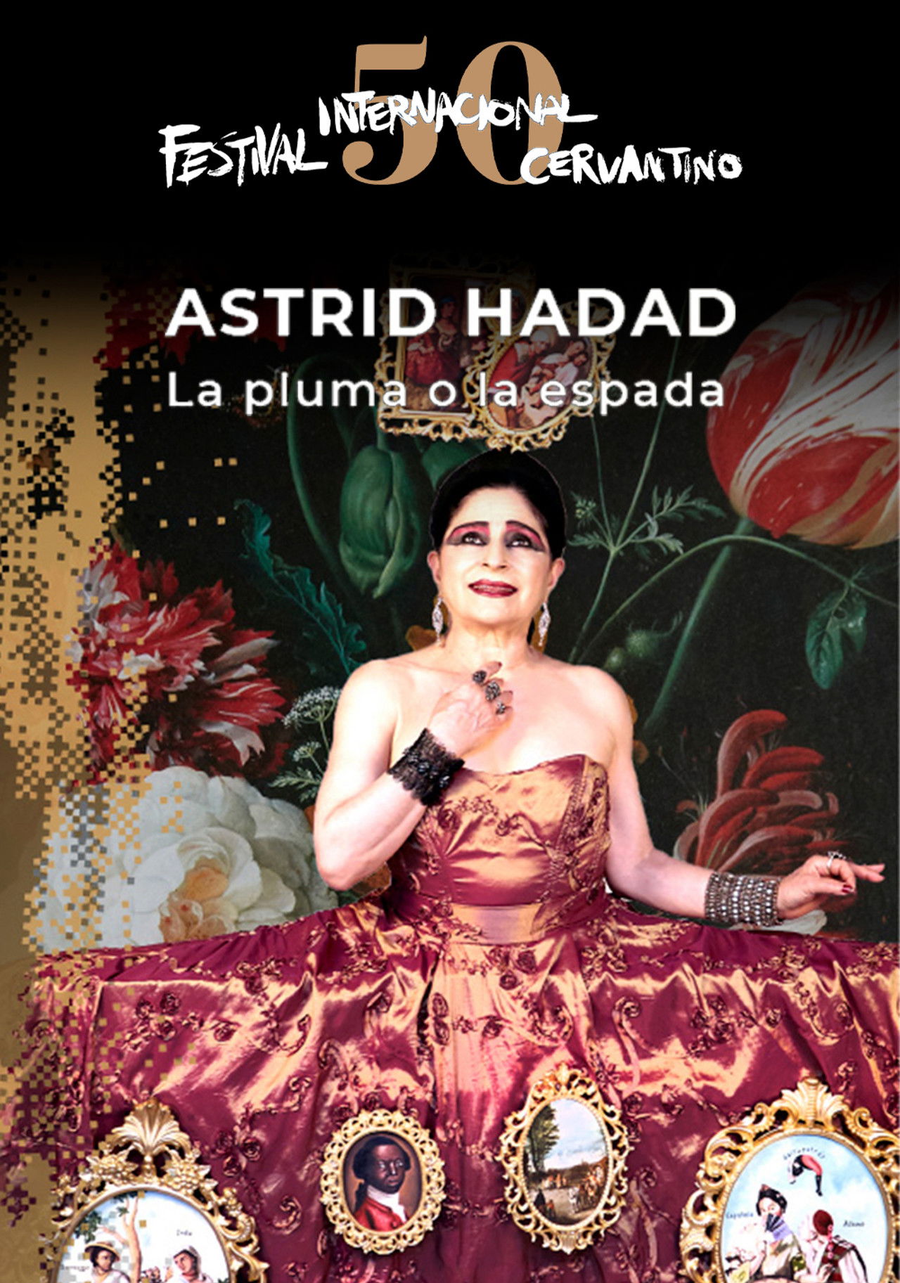 Astrid Hadad en el #50FIC Backdrop