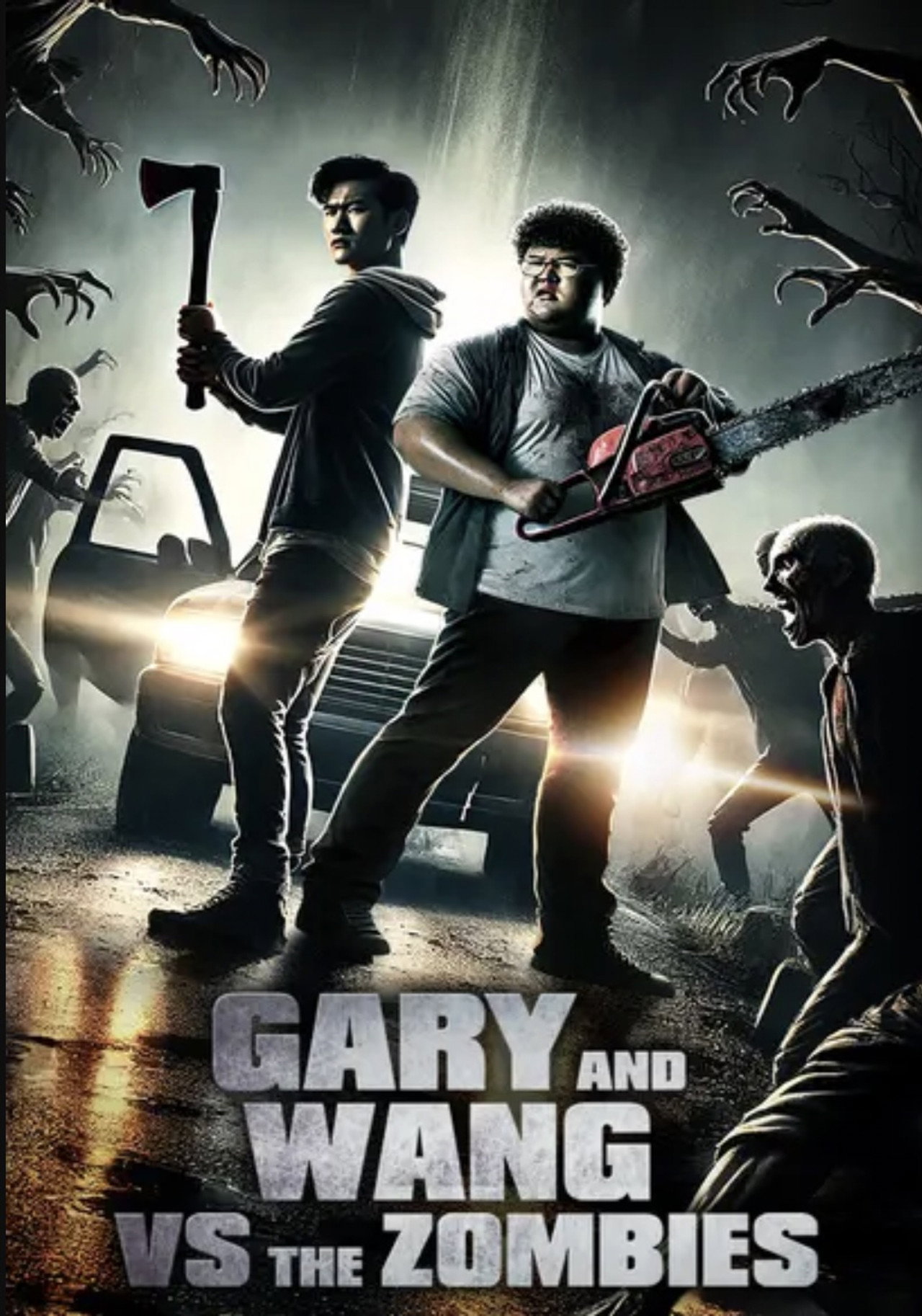 Gary and Wang vs. the Zombies Backdrop
