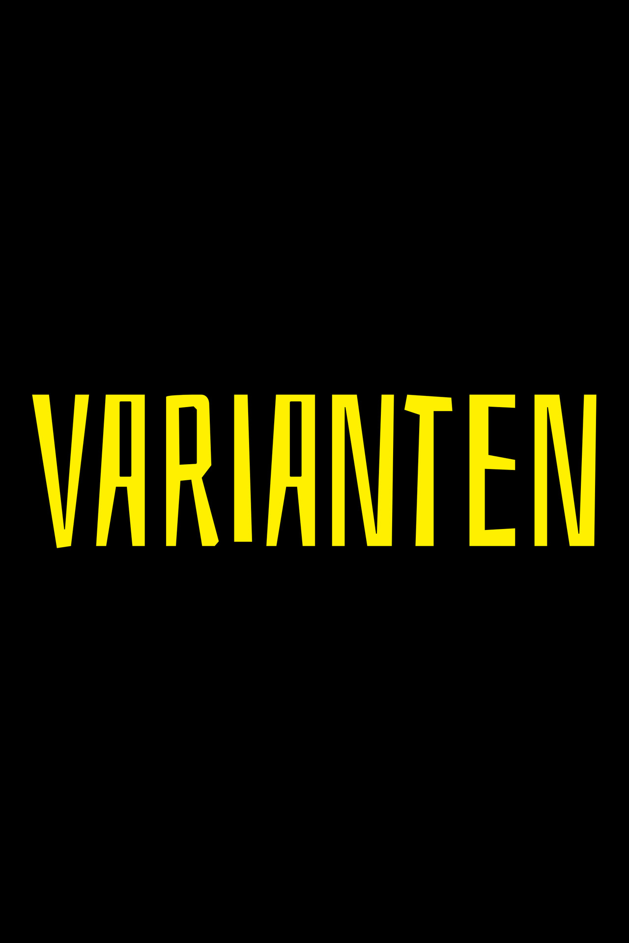 VARIANTEN filmaffisch