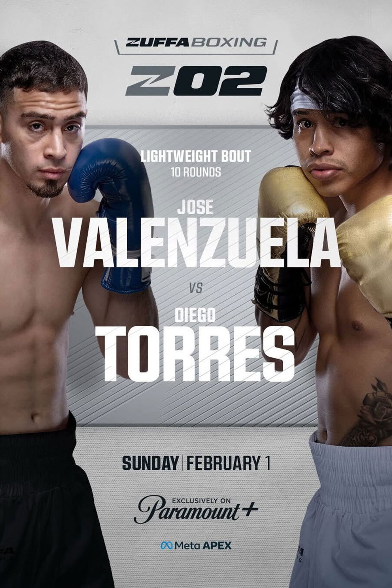 Jose Valenzuela vs. Diego Torres Backdrop
