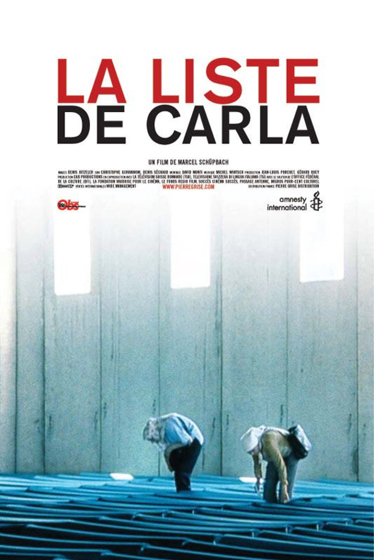 La Liste de Carla filmaffisch