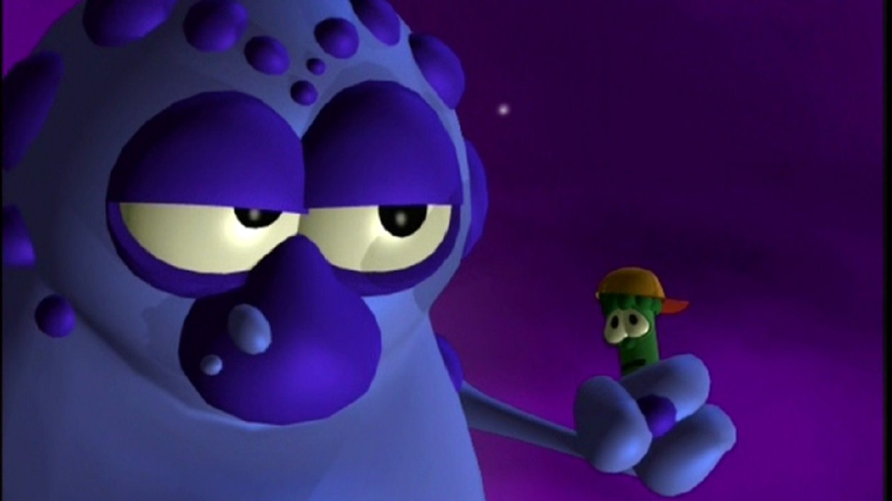 Scen från VeggieTales: LarryBoy and the Fib From Outer Space!