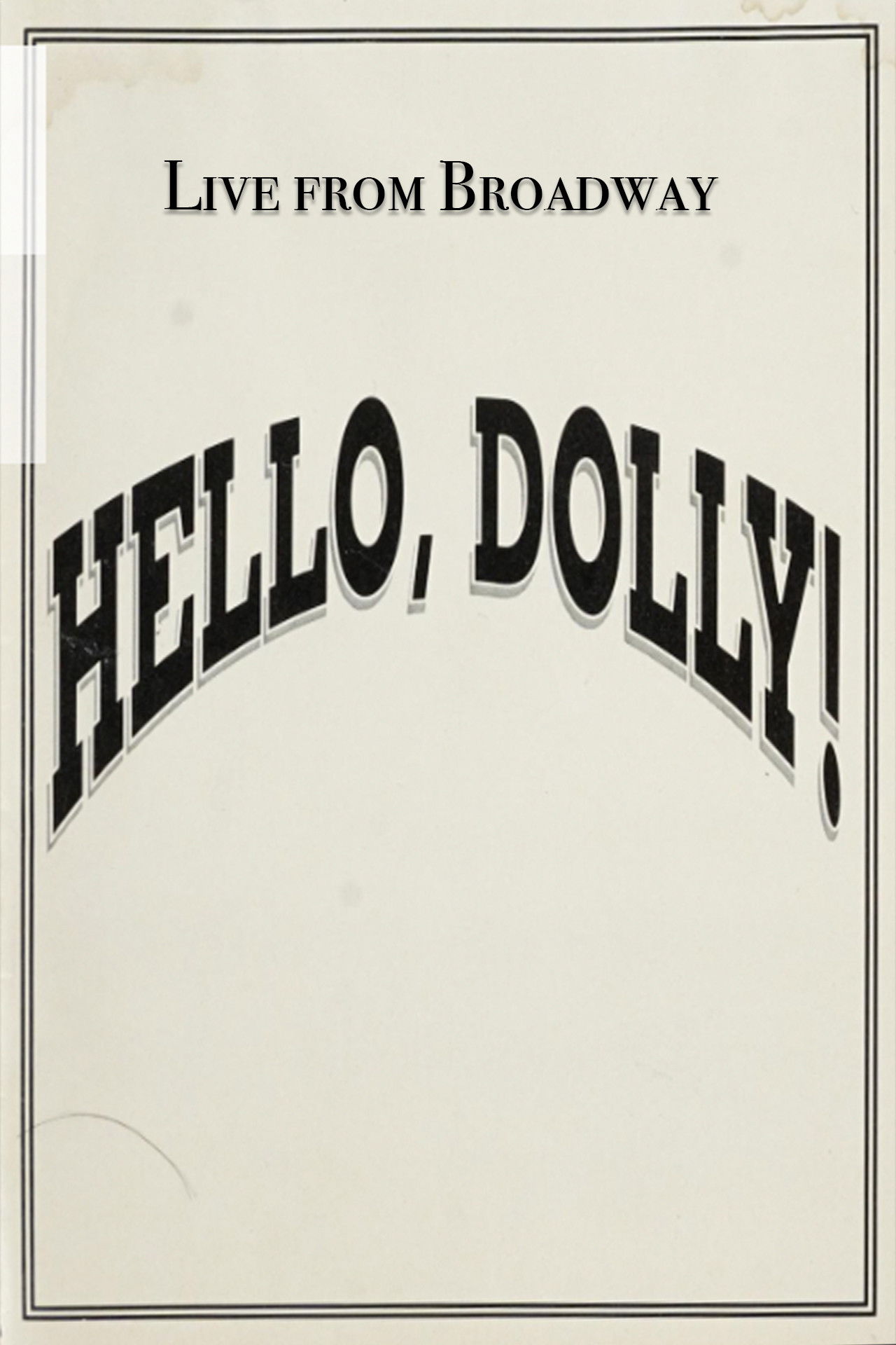 Live from Broadway: Hello, Dolly! Backdrop