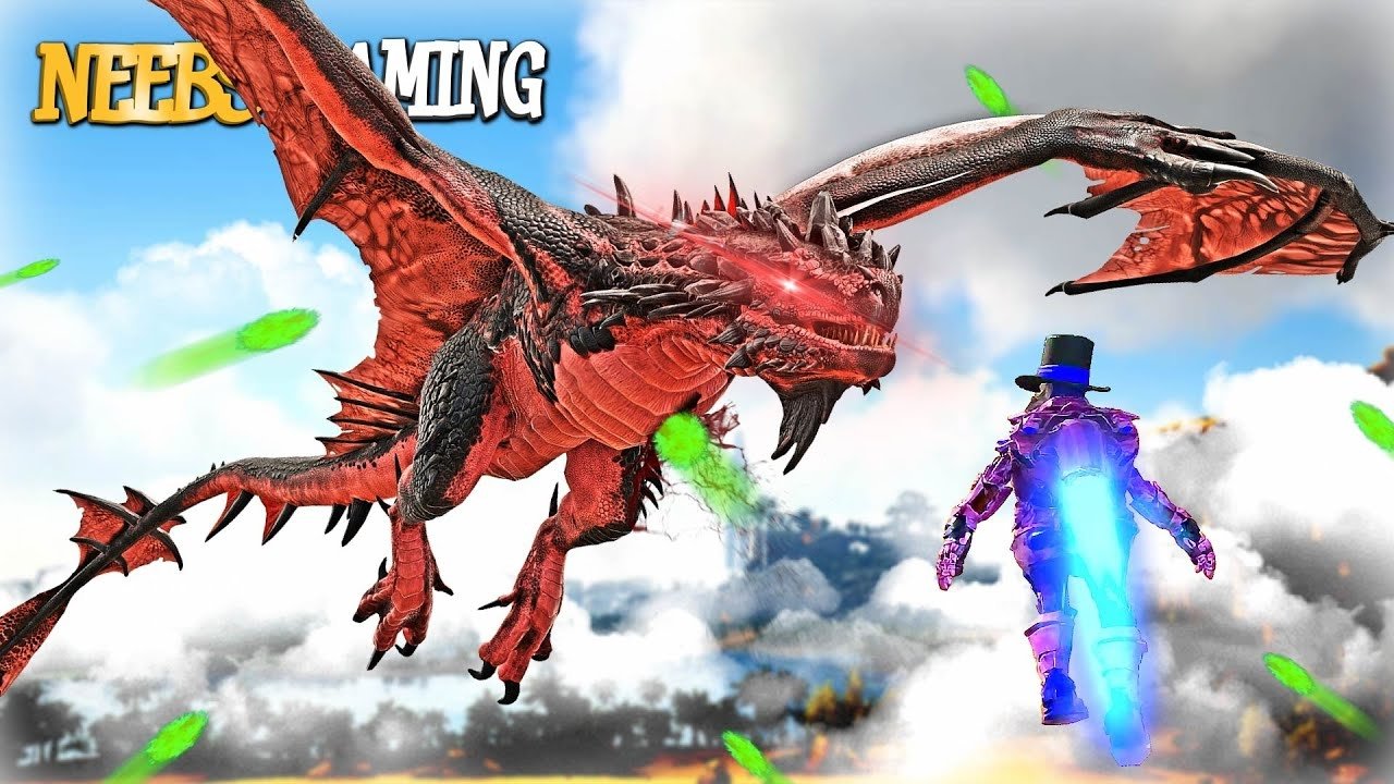 Neebs Gaming - Ark Survival Evolved - Season 6 Episode 40 : Is a Blood Wyvern Faster Than a Tek Suit?