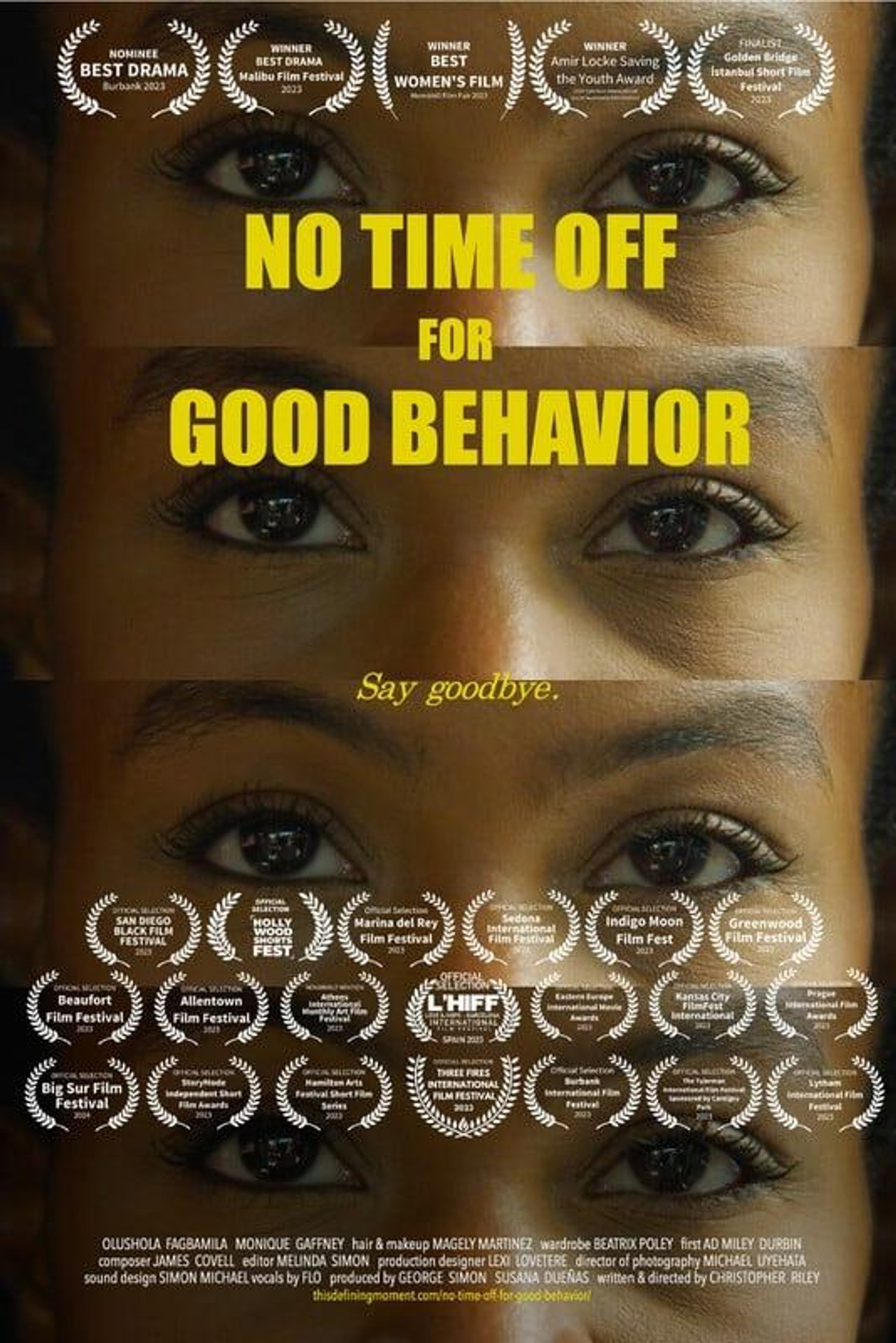No Time Off for Good Behavior filmaffisch