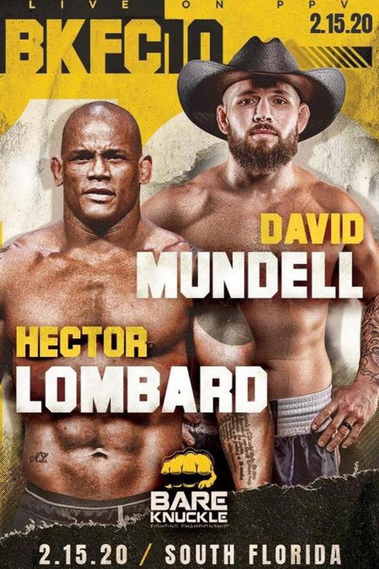 Bare Knuckle Fighting Championship 10 filmaffisch