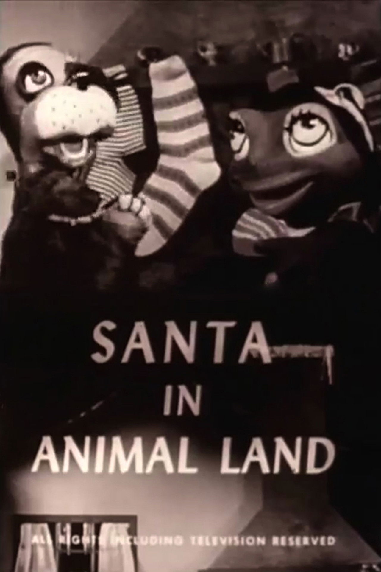 Santa in Animal Land Backdrop