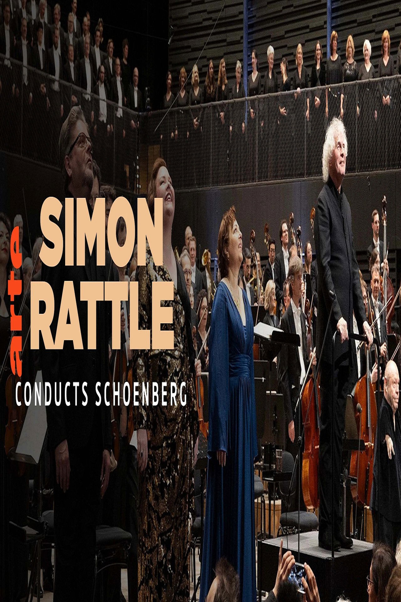Simon Rattle conducts Schoenberg Bavarian Radio Symphony Orchestra Backdrop
