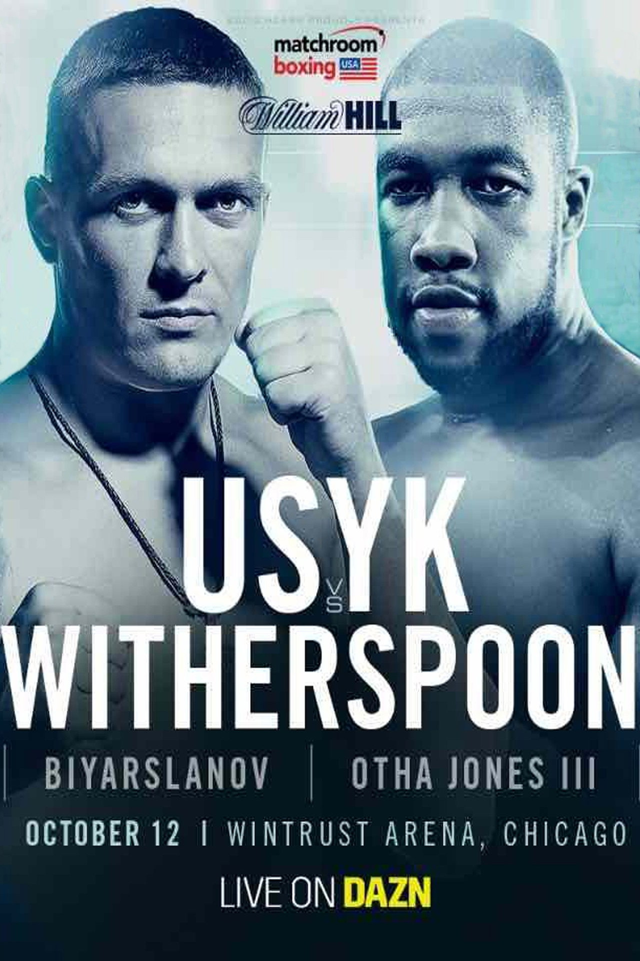 Oleksandr Usyk vs Chazz Witherspoon filmaffisch