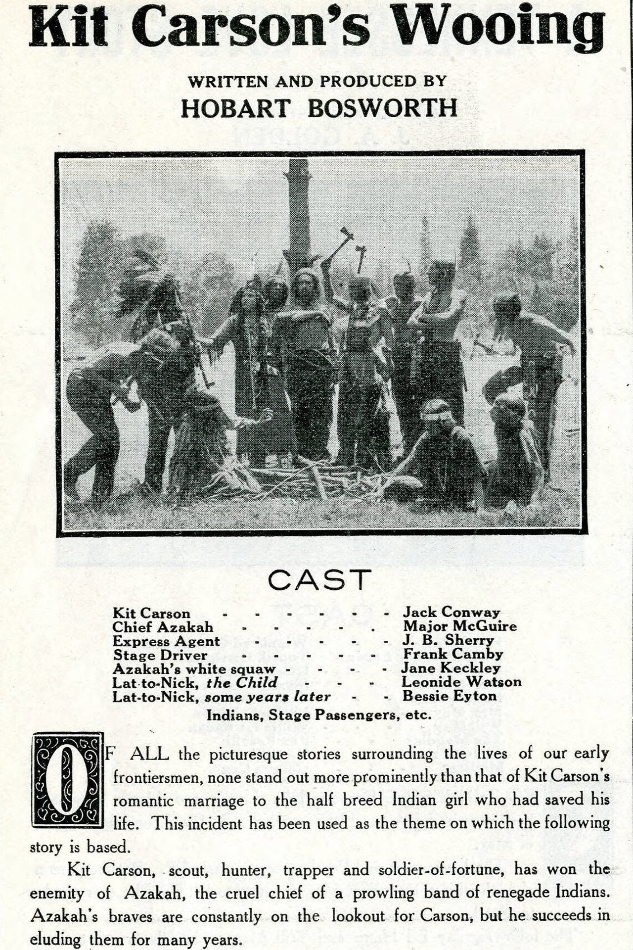 Kit Carson's Wooing filmaffisch