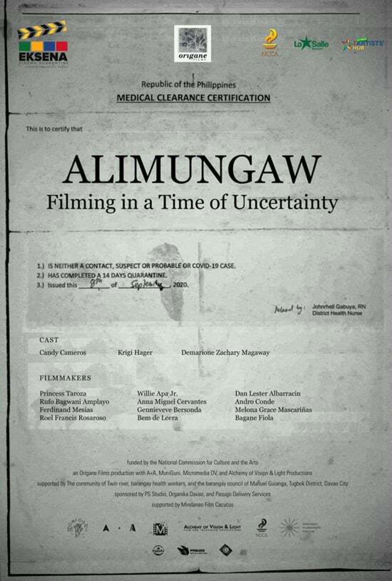 Alimungaw: Filming In A Time Of Uncertainty Backdrop