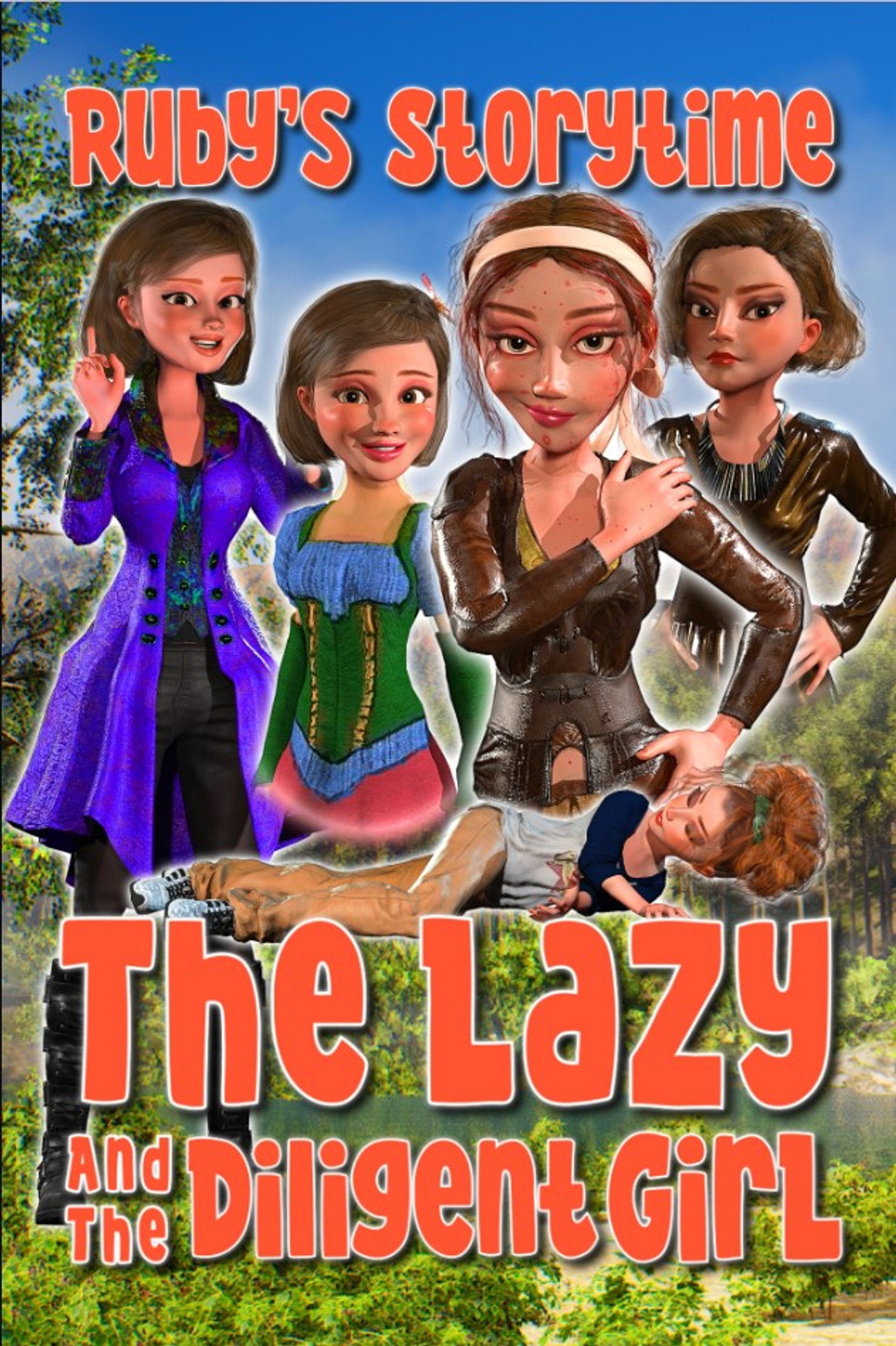 The Lazy And The Diligent Girl, Ruby's Storytime Backdrop