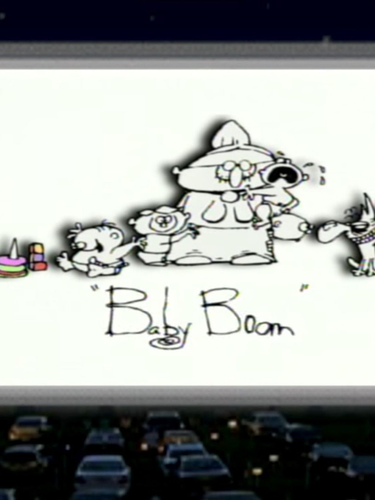 Nanna & Lil' Puss Puss in 'Baby Boom' Backdrop