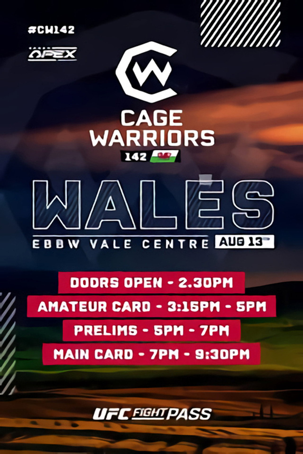 Cage Warriors 142 Backdrop