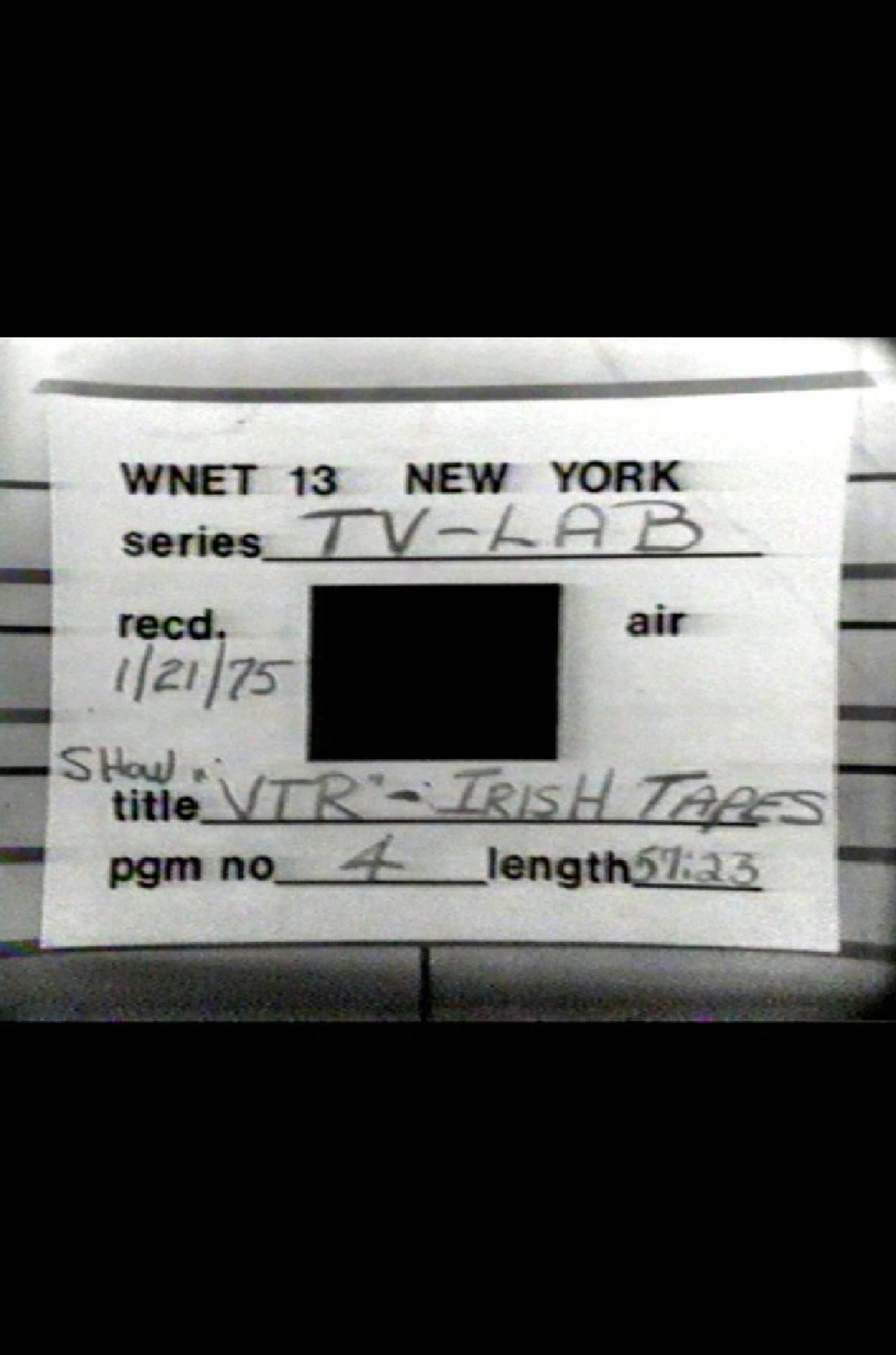 The Irish Tapes filmaffisch