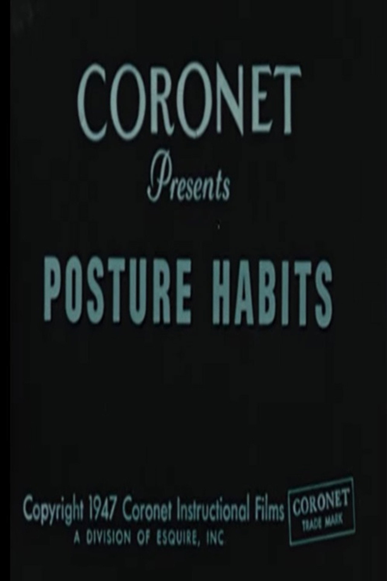 Posture Habits poster