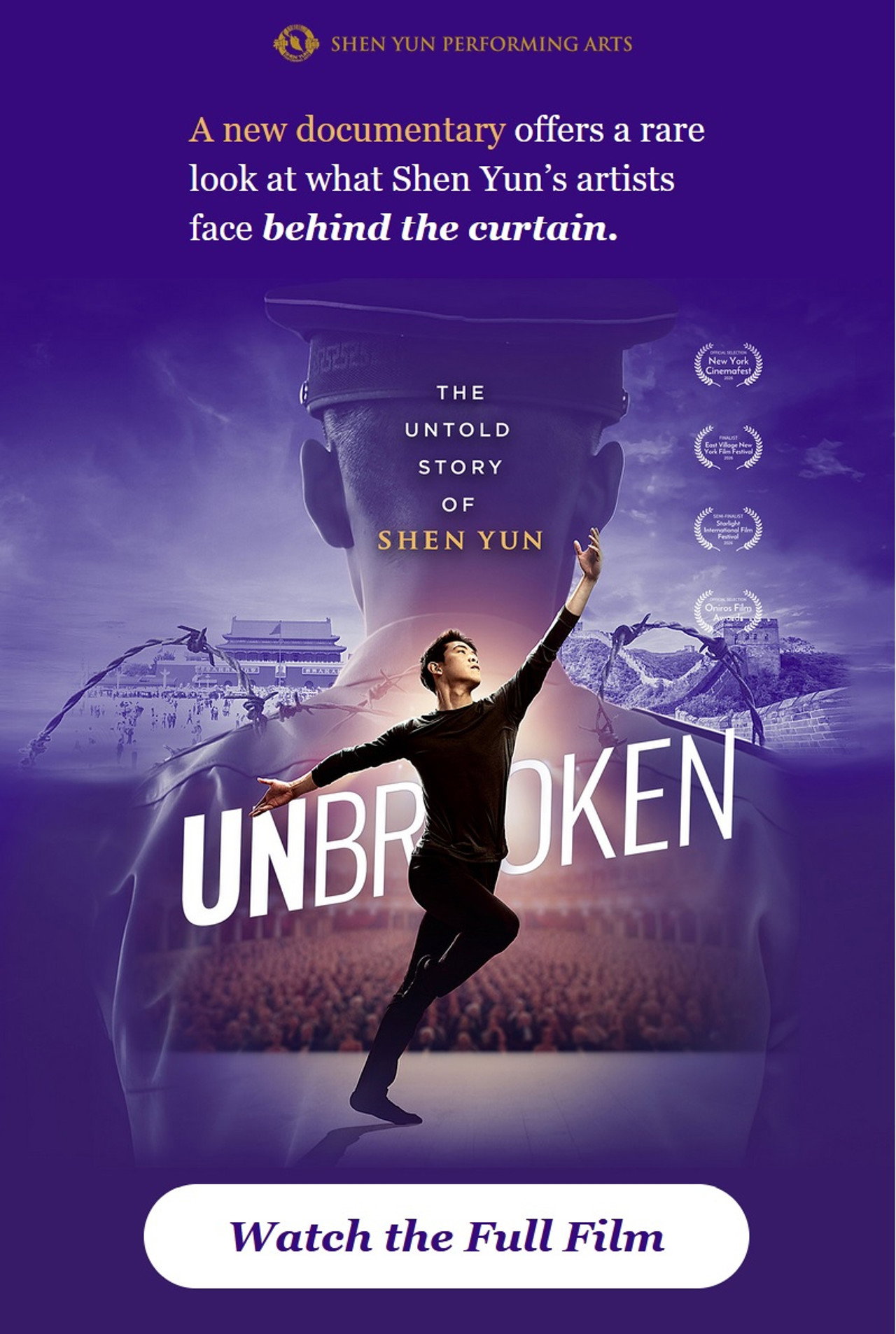UNBROKEN: The Untold Story of Shen Yun Backdrop