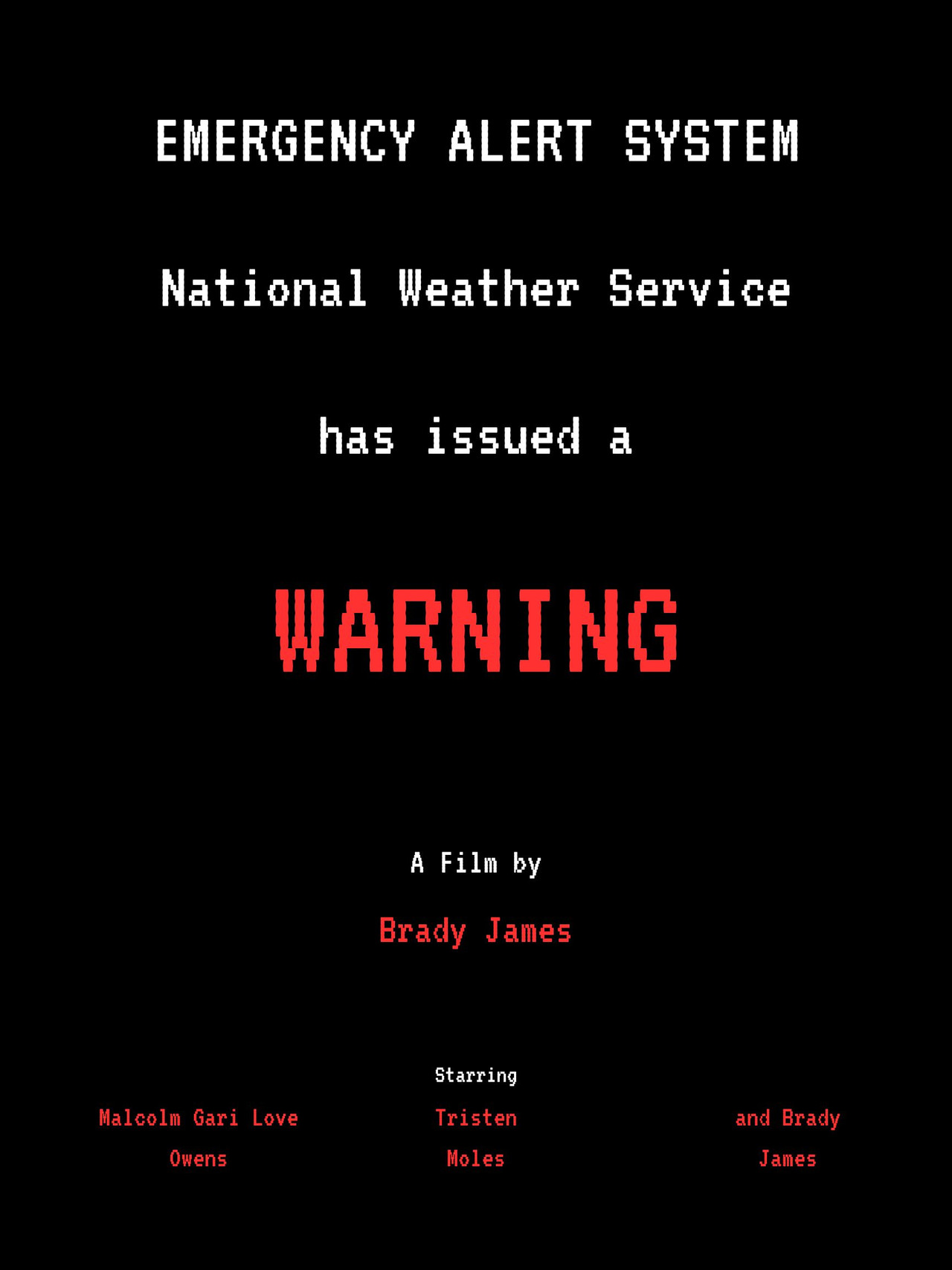 Warning filmaffisch