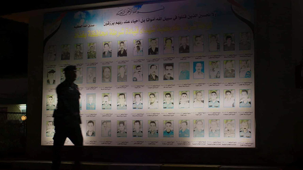Backdrop for Baghdad Cop