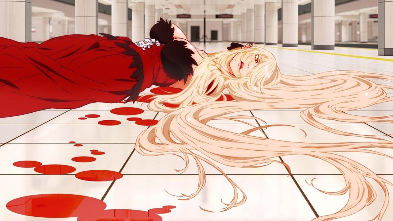 Scen från Kizumonogatari Part 1: Tekketsu