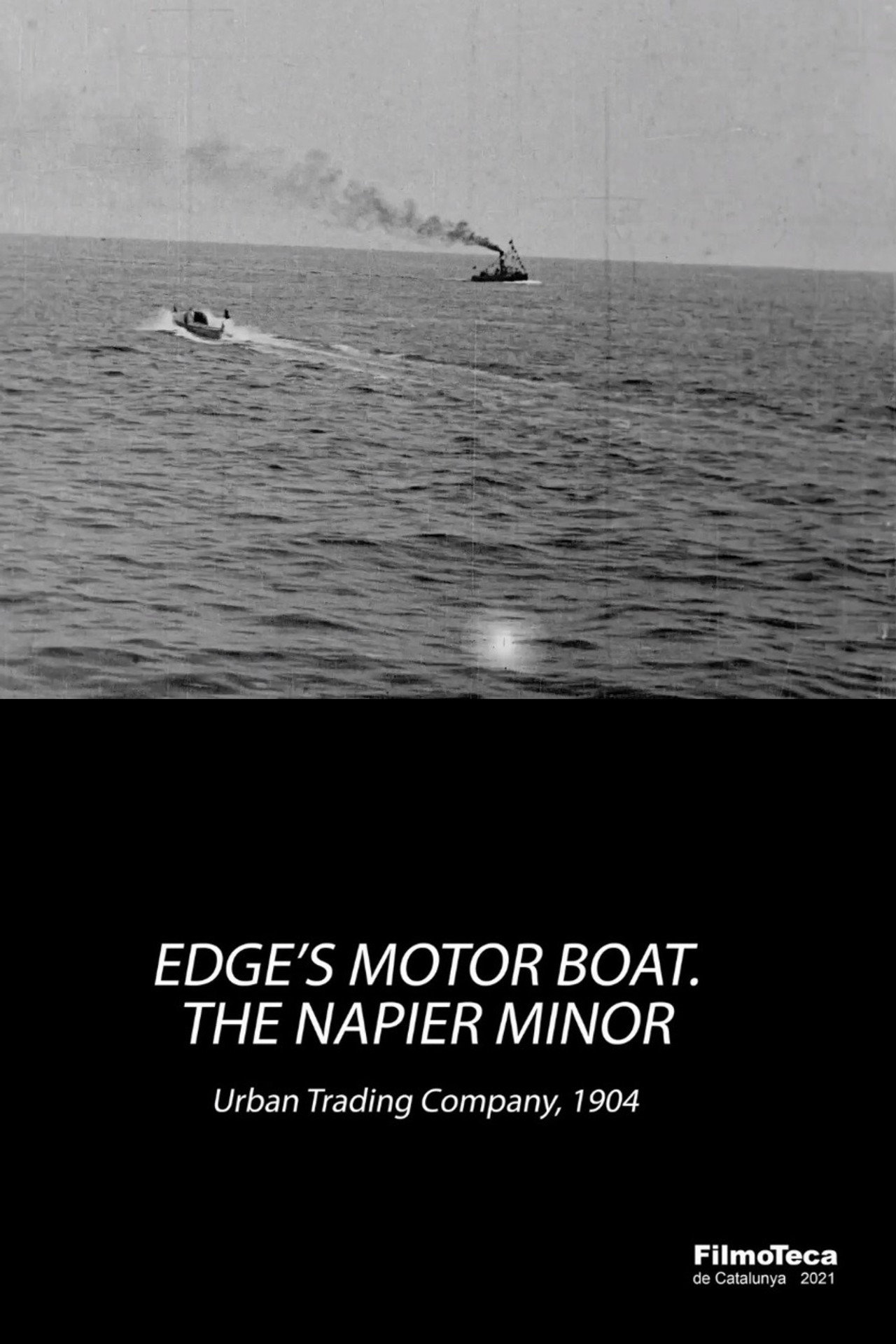 Edge's Motor Boat. The Napier Minor Backdrop