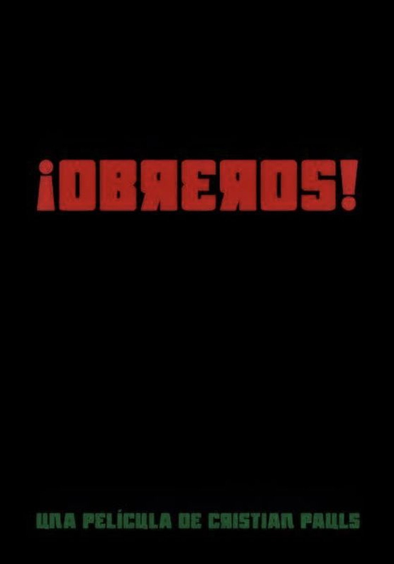 ¡Obreros! filmaffisch