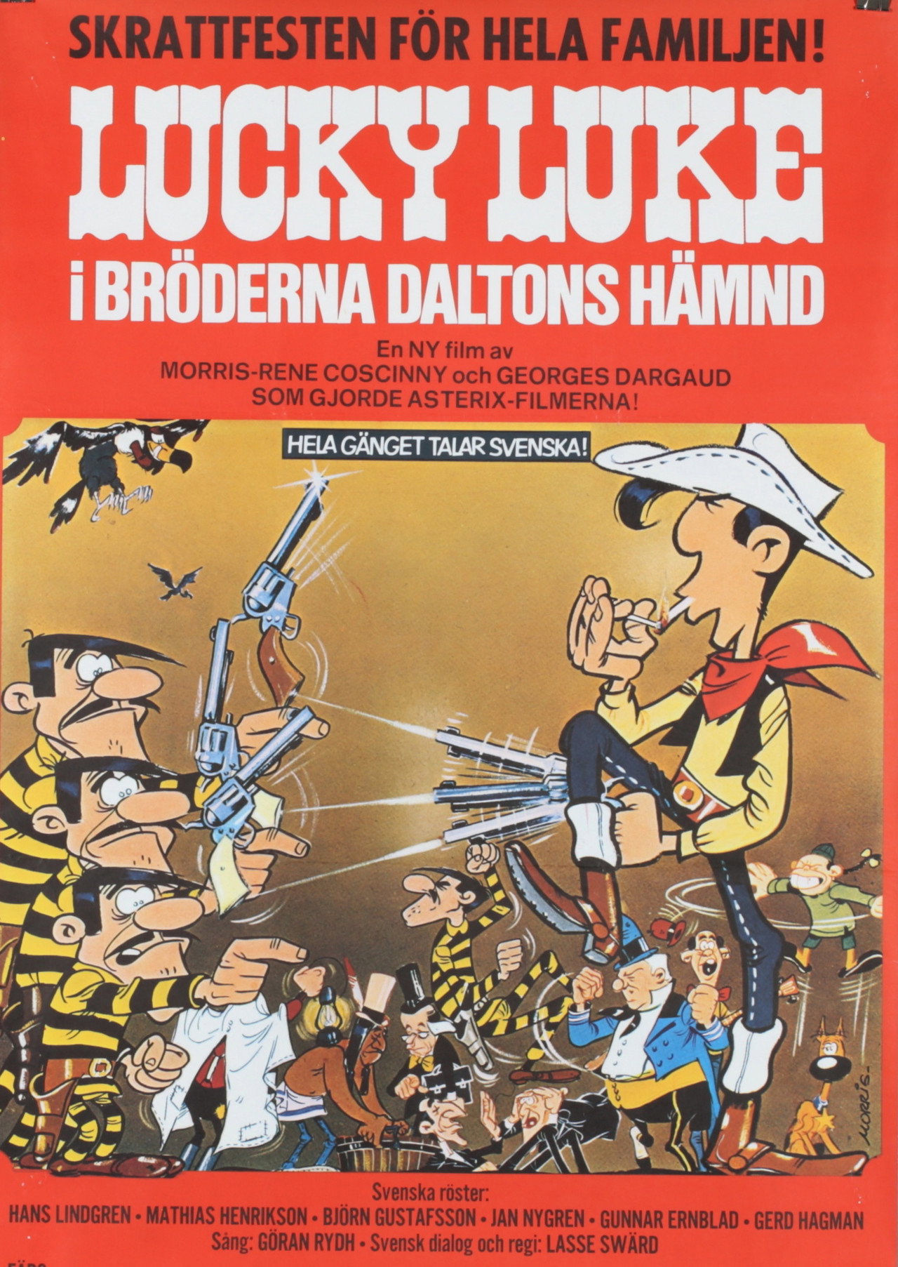 Lucky Luke i bröderna Daltons hämnd filmaffisch