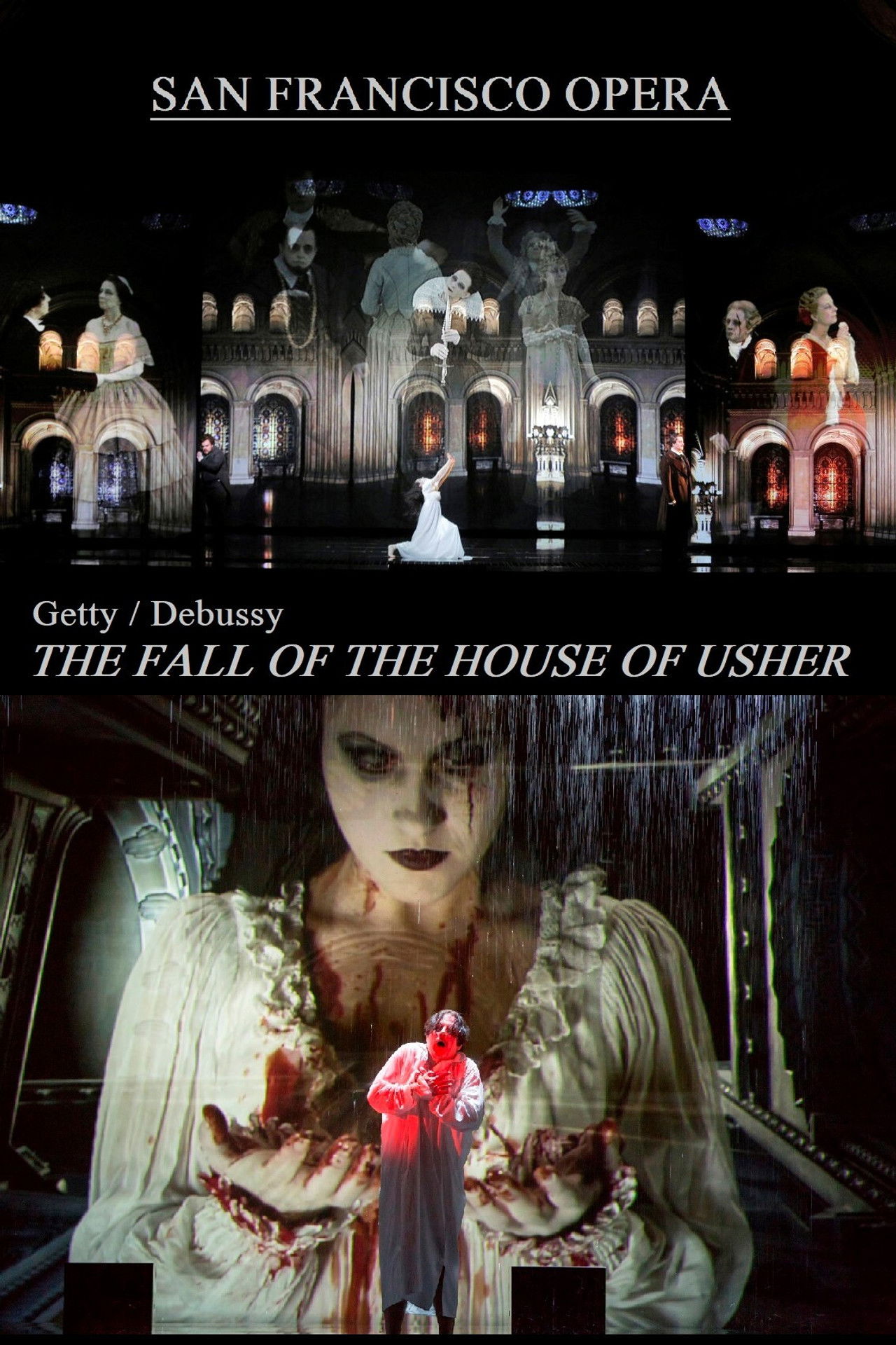 The Fall of the House of Usher: Usher House / La Chute De La Maison Usher - San Francisco Opera Backdrop