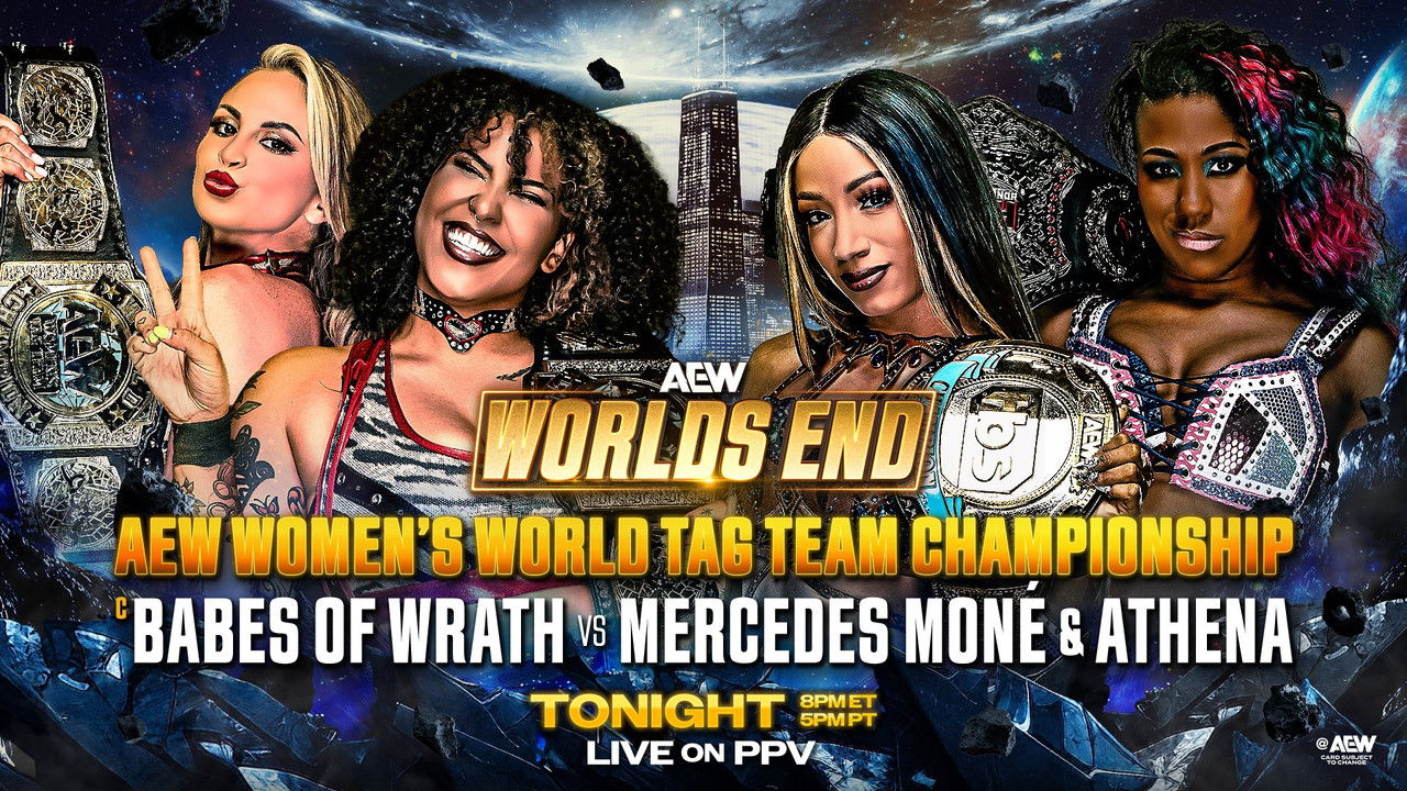 AEW Worlds End 2025 backdrop