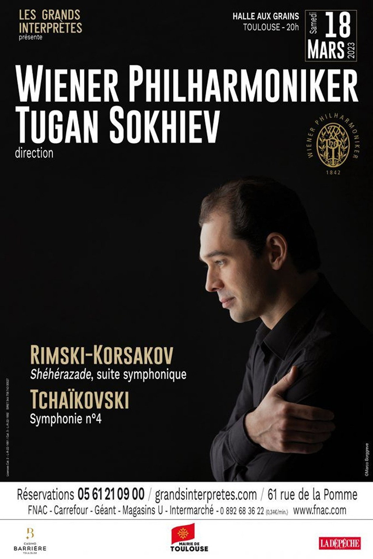 Tugan Sokhiev dirigiert die Wiener Philharmoniker Tschaikowsky & Rimski-Korsakow filmaffisch