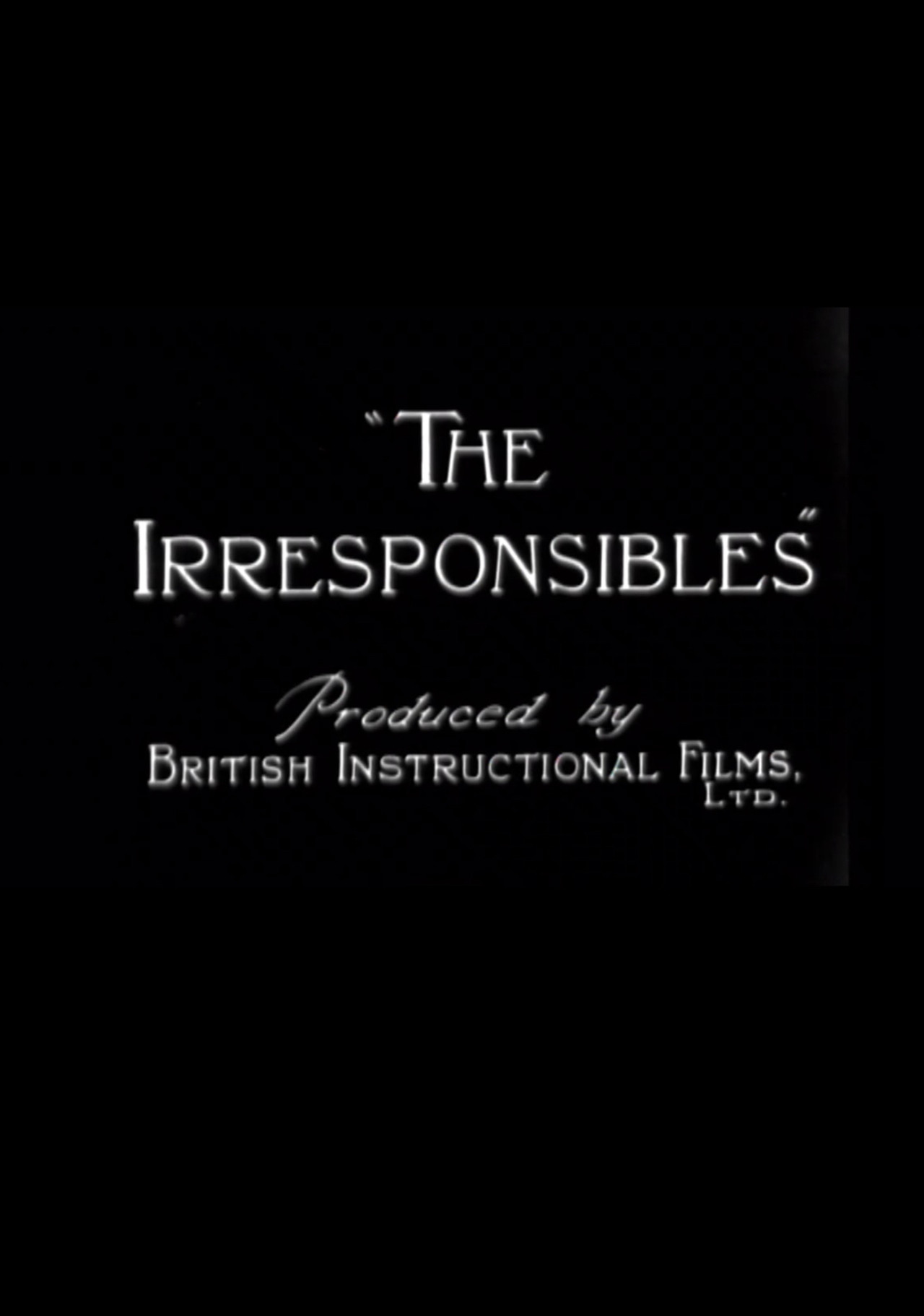 The Irresponsibles filmaffisch