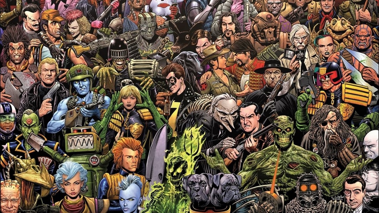 Scen från Future Shock! The Story of 2000AD