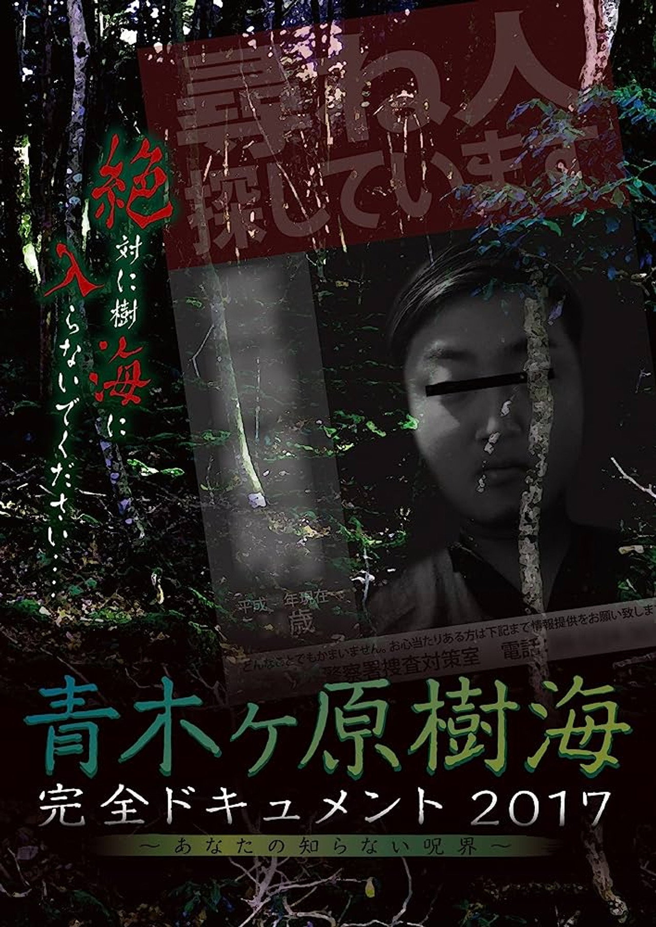 青木ヶ原樹海・完全ドキュメント2017 ~あなたの知らない呪界~ filmaffisch