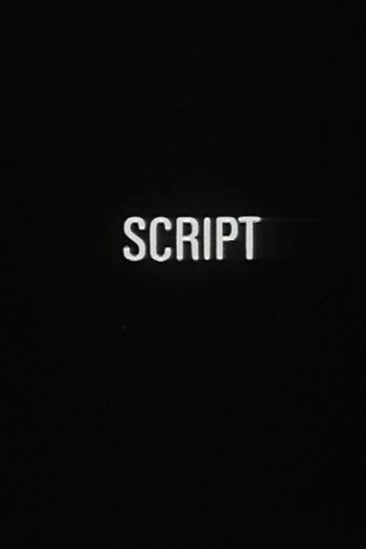 Script filmaffisch