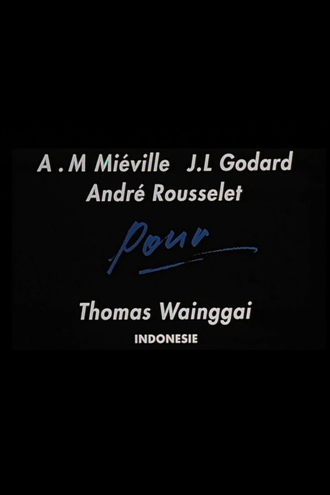 For Thomas Wainggai