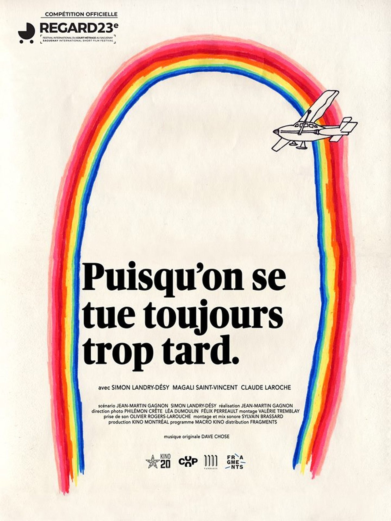 Puisqu'on se tue toujours trop tard filmaffisch