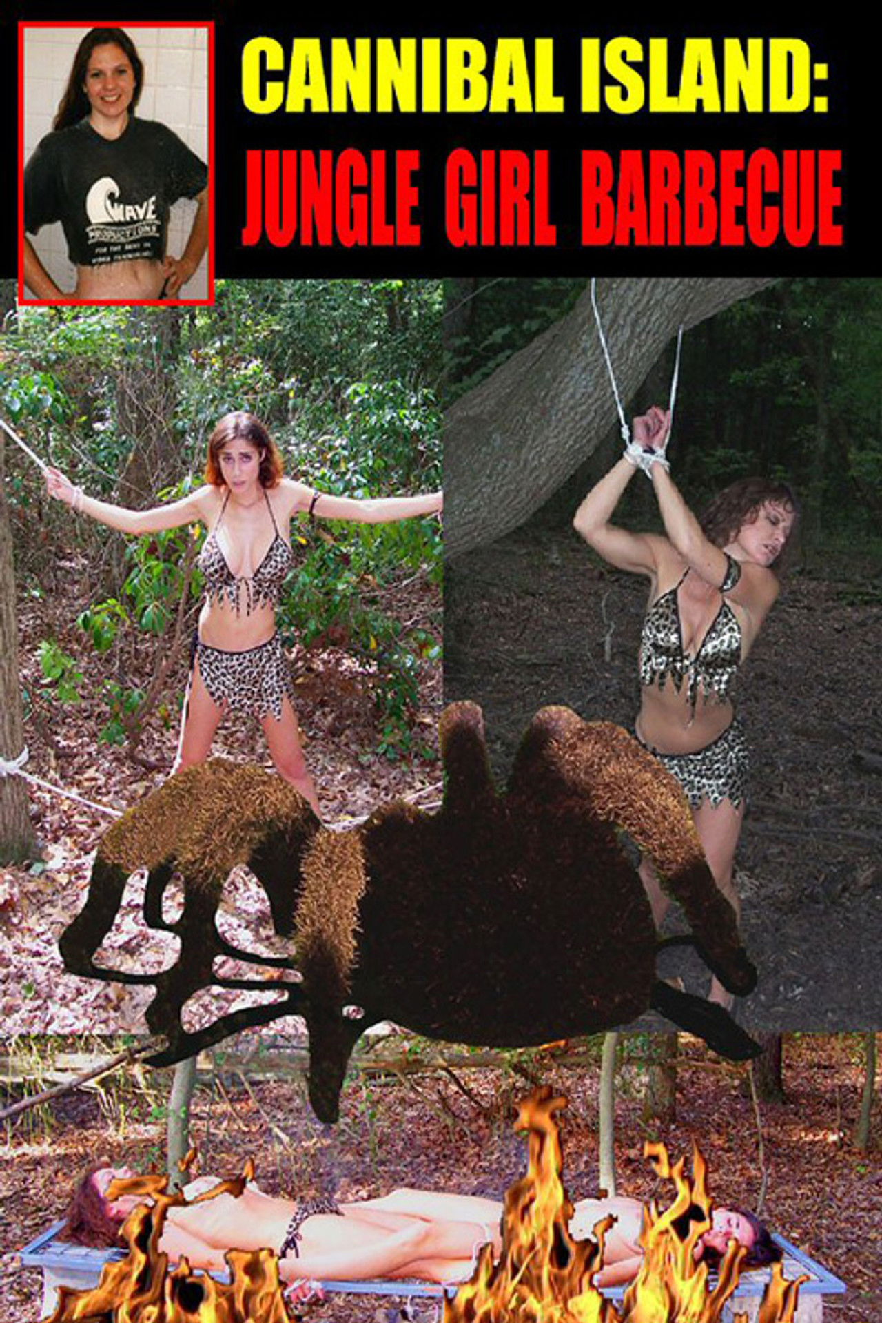 Cannibal Island: Jungle Girls Barbecue Backdrop