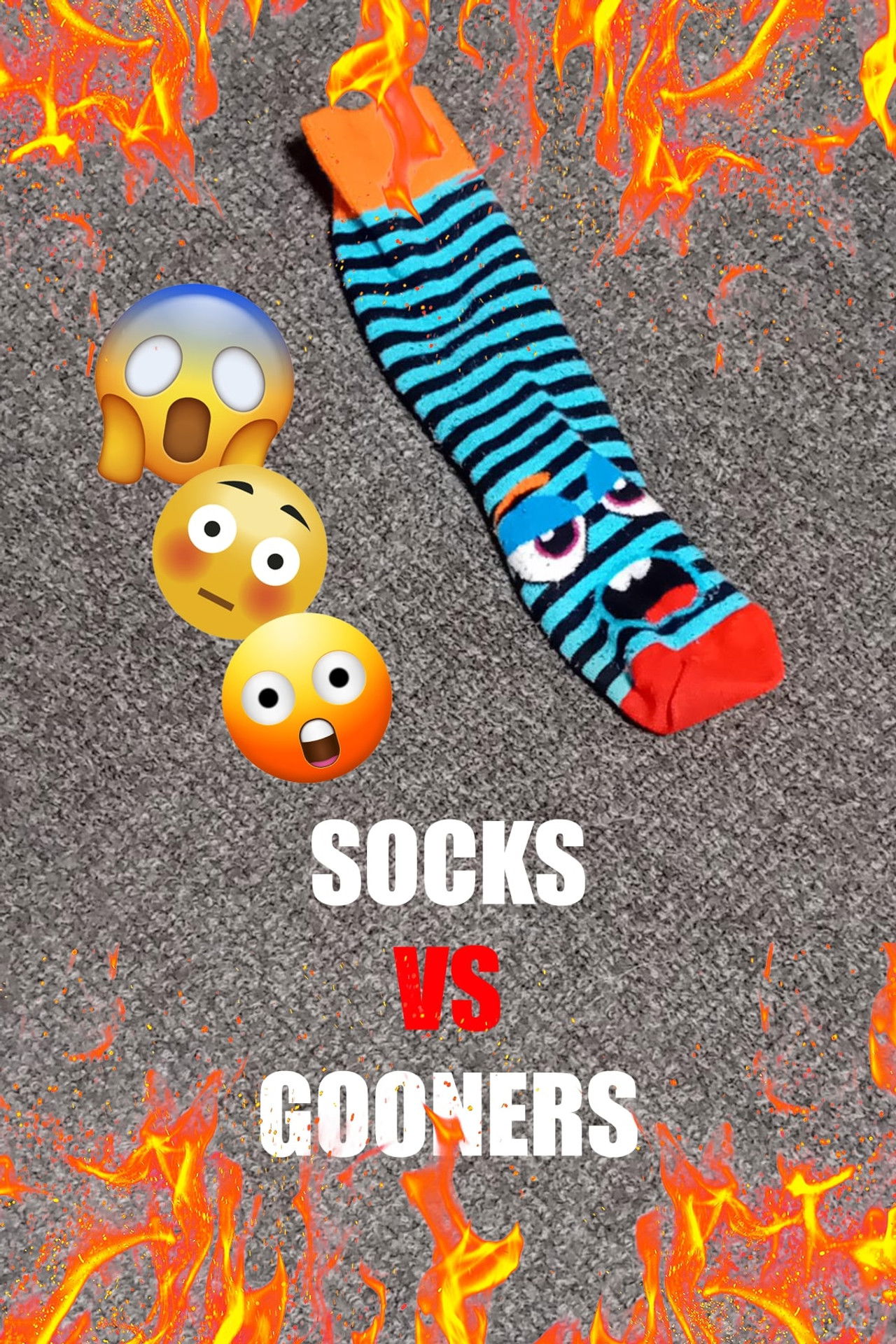 Socks vs Gooners Backdrop