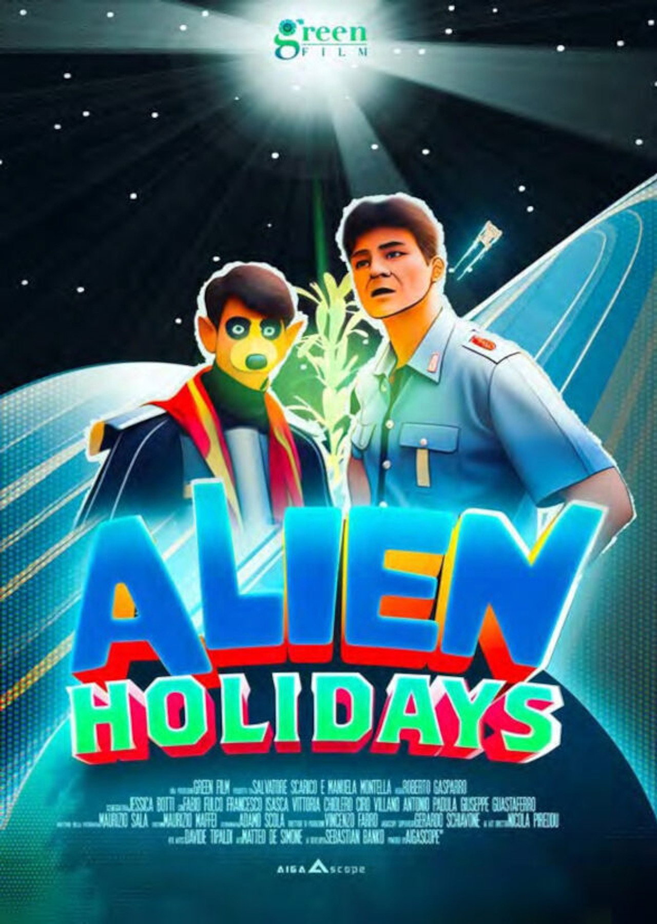 Alien Holidays Backdrop