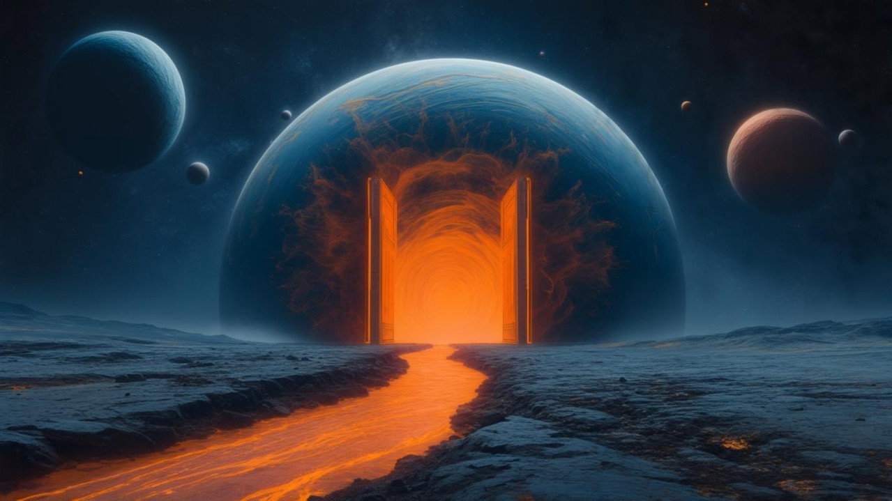 Salus, an ai film backdrop
