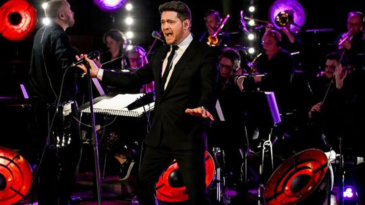 Scen från Michael Buble's Christmas in Hollywood