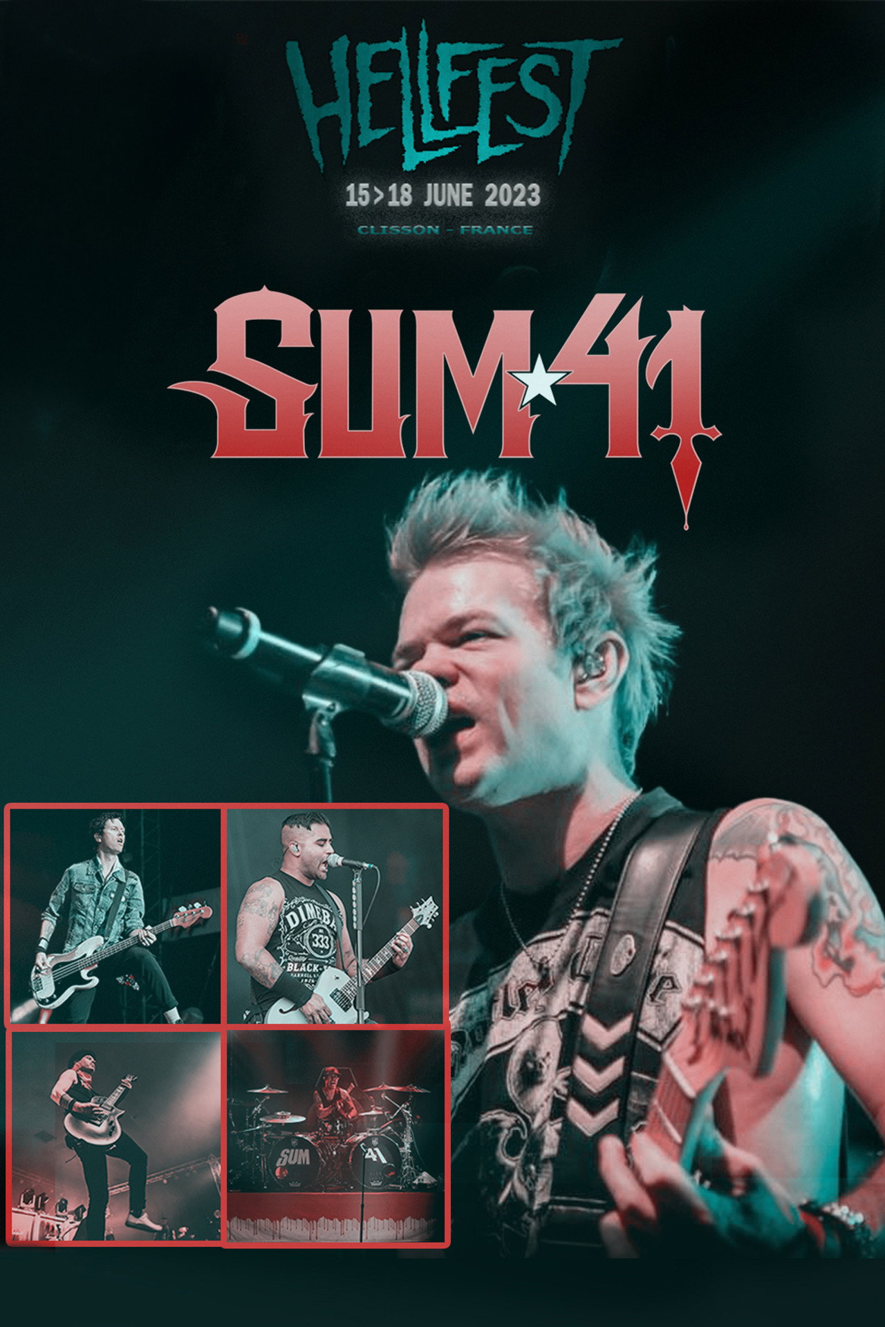 Sum 41 - Hellfest 2023 filmaffisch
