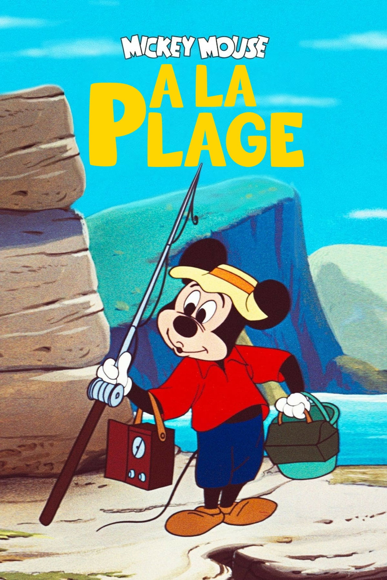 Mickey à la plage poster